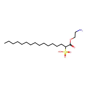 1-(2-Aminoethyl) 2-sulfohexadecanoate structure