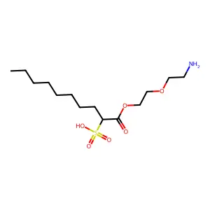 1-(2-(2-Aminoethoxy)ethyl) 2-sulfododecanoate structure