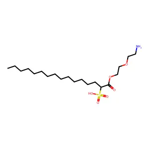 1-(2-(2-Aminoethoxy)ethyl) 2-sulfohexadecanoate structure