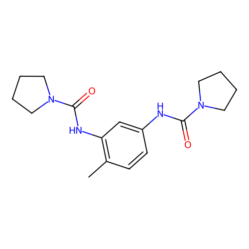 1-Pyrrolidinecarboxamide, N,N'-(4-methyl-1,3-phenylene)bis- structure