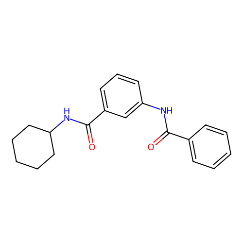3-benzamido-N-cyclohexylbenzamide structure