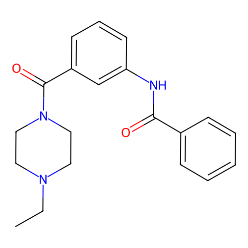 N-[3-(4-ethylpiperazine-1-carbonyl)phenyl]benzamide structure