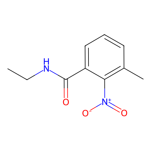 N-ethyl-3-methyl-2-nitrobenzamide structure