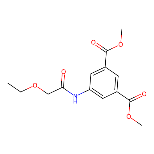 Dimethyl5-[(ethoxyacetyl)amino]isophthalate structure