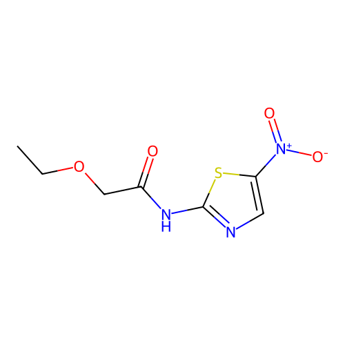 2-ethoxy-N-(5-nitro-1,3-thiazol-2-yl)acetamide structure
