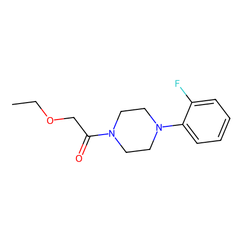 2-Ethoxy-1-[4-(2-fluorophenyl)piperazin-1-yl]ethanone structure