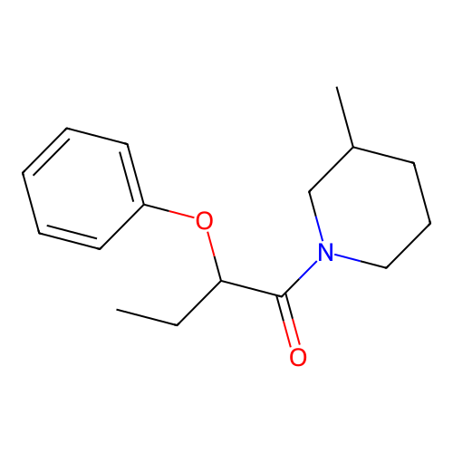1-(3-Methylpiperidin-1-yl)-2-phenoxybutan-1-one structure