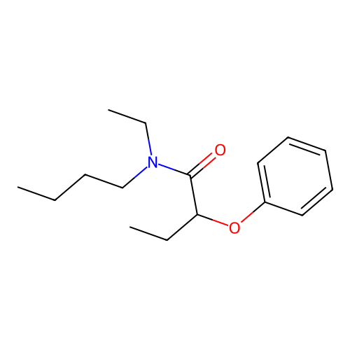 N-butyl-N-ethyl-2-phenoxybutanamide structure