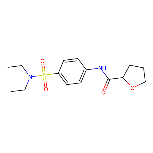 N-[4-(diethylsulfamoyl)phenyl]oxolane-2-carboxamide structure