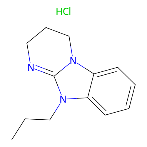 10-Propyl-2,3,4,10-tetrahydrobenzo[4,5]imidazo[1,2-a]pyrimidine hydrochloride structure
