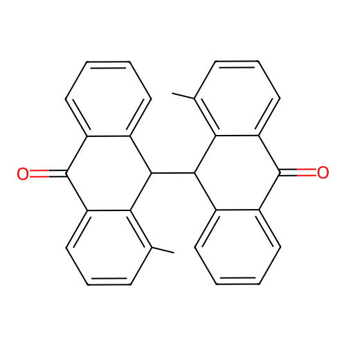 4,4'-Dimethyl-10,10'-bianthrone structure