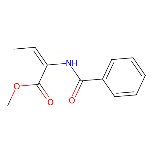 Methyl 2-benzamidobut-2-enoate structure