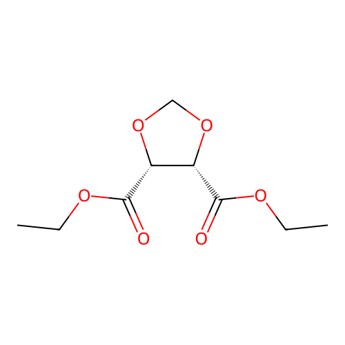 1,3-Dioxolane-4,5-dicarboxylic acid, diethyl ester, (4R,5R)- structure