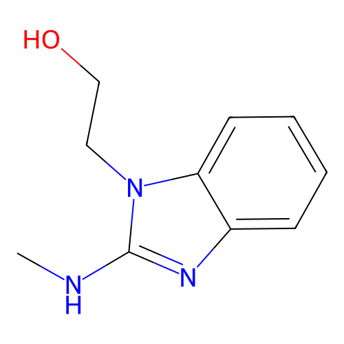 2-(2-(Methylamino)-1H-benzo[d]imidazol-1-yl)ethan-1-ol structure