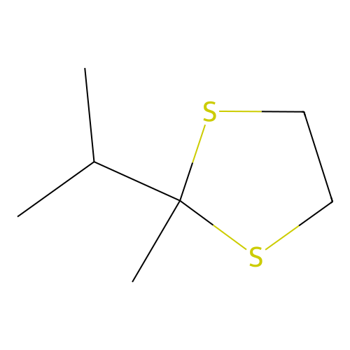 1,3-Dithiolane, 2-isopropyl-2-methyl- structure