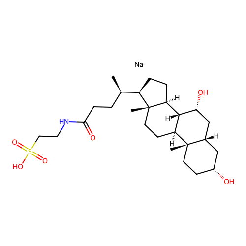 Taurochenodeoxycholic acid sodium structure