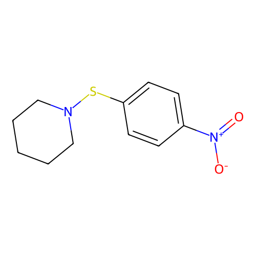 1-[(4-Nitrophenyl)sulfanyl]piperidine structure