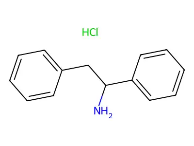 1,2-Diphenylethan-1-amine hydrochloride structure
