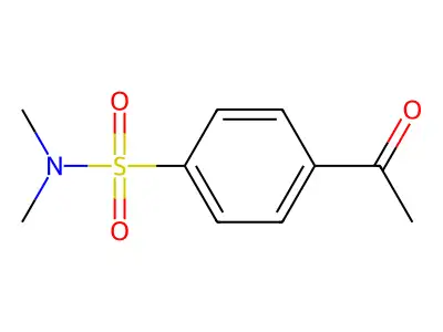 4-acetyl-N,N-dimethylbenzene-1-sulfonamide structure