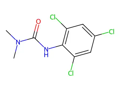 Urea, 1,1-dimethyl-3-(2,4,6-trichlorophenyl)- structure