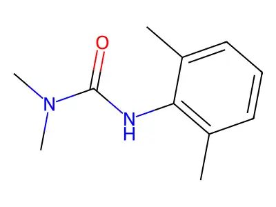 1,1-Dimethyl-3-(2,6-xylyl)urea structure