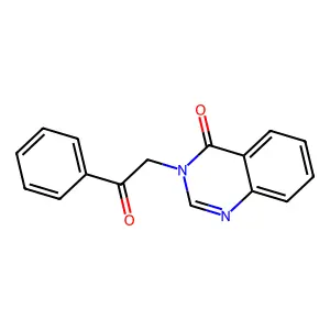 3-(2-oxo-2-phenylethyl)-4(3H)-quinazolinone structure