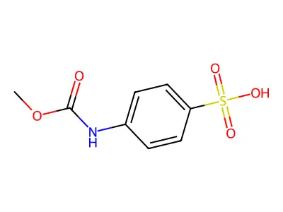 Benzenesulfonic acid, 4-[(methoxycarbonyl)amino]- structure