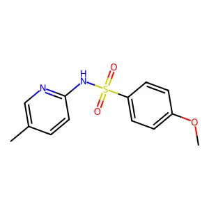 4-methoxy-N-(5-methylpyridin-2-yl)benzenesulfonamide structure
