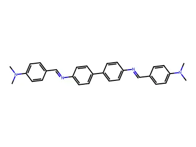 Bis(p-dimethylaminobenzylidene)benzidine structure
