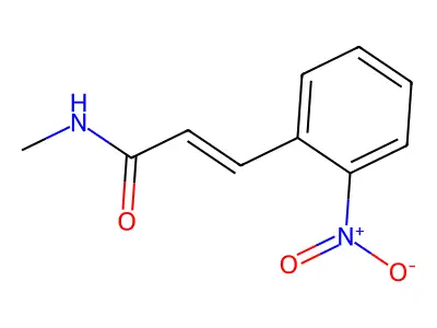 N-methyl-3-(2-nitrophenyl)prop-2-enamide structure