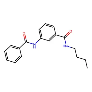 3-benzamido-N-butylbenzamide structure