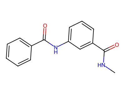 3-benzamido-N-methylbenzamide structure