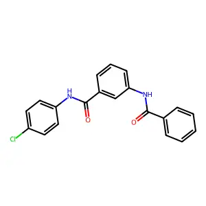 3-benzamido-N-(4-chlorophenyl)benzamide structure