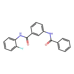 3-benzamido-N-(2-fluorophenyl)benzamide structure