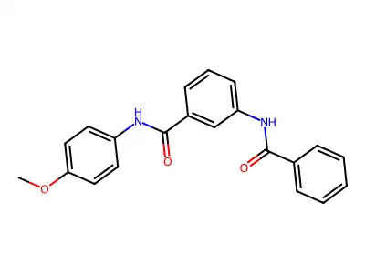 3-benzamido-N-(4-methoxyphenyl)benzamide structure