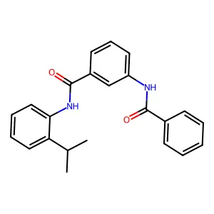3-benzamido-N-(2-propan-2-ylphenyl)benzamide structure