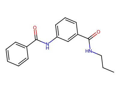 3-benzamido-N-propylbenzamide structure