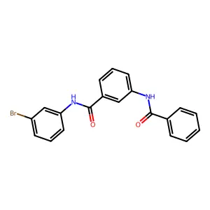 3-benzamido-N-(3-bromophenyl)benzamide structure