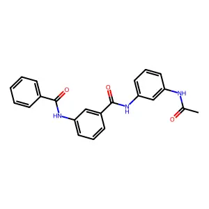 N-(3-acetamidophenyl)-3-benzamidobenzamide structure