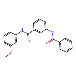 3-benzamido-N-(3-methoxyphenyl)benzamide structure