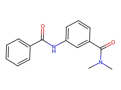 3-benzamido-N,N-dimethylbenzamide structure