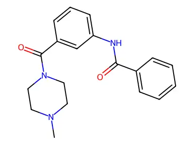 N-[3-(4-methylpiperazine-1-carbonyl)phenyl]benzamide structure