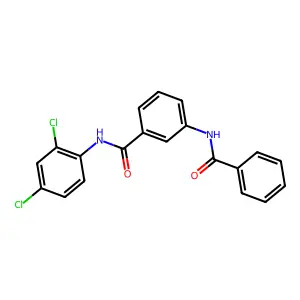 3-benzamido-N-(2,4-dichlorophenyl)benzamide structure