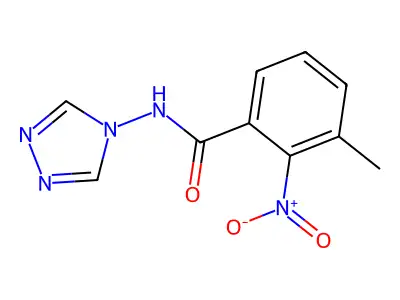 3-Methyl-2-nitro-N-(4H-1,2,4-triazol-4-yl)benzamide structure