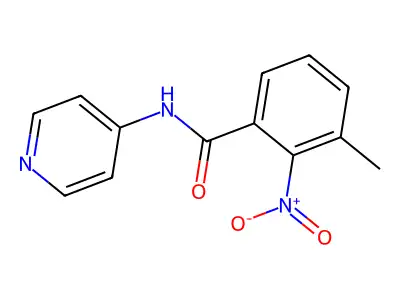3-Methyl-2-nitro-N-(pyridin-4-yl)benzamide structure