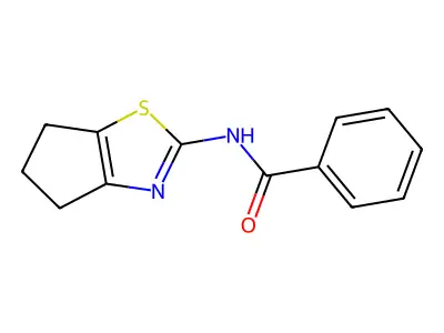 N-(5,6-Dihydro-4H-cyclopenta[d]thiazol-2-yl)benzamide structure