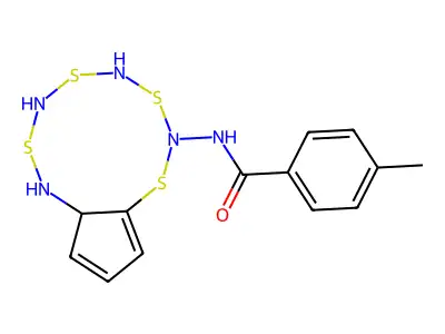 N-(5,6-dihydro-4H-cyclopenta[d][1,3]thiazol-2-yl)-4-methylbenzamide structure