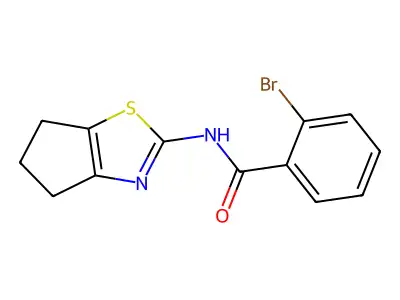 2-Bromo-N-(5,6-dihydro-4h-cyclopenta[d]thiazol-2-yl)benzamide structure