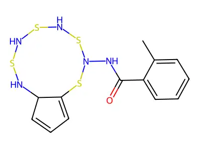N-(5,6-dihydro-4H-cyclopenta[d][1,3]thiazol-2-yl)-2-methylbenzamide structure