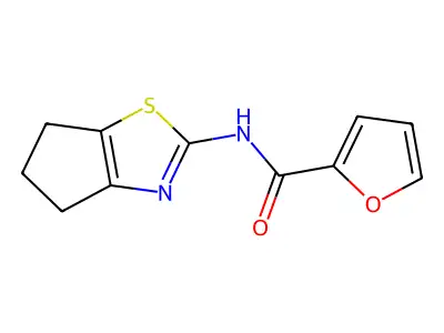 N-(5,6-Dihydro-4H-cyclopenta[d]thiazol-2-yl)furan-2-carboxamide structure